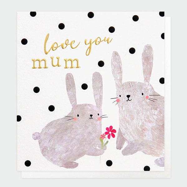 Love You Mum Rabbits Mother’s Day Card
