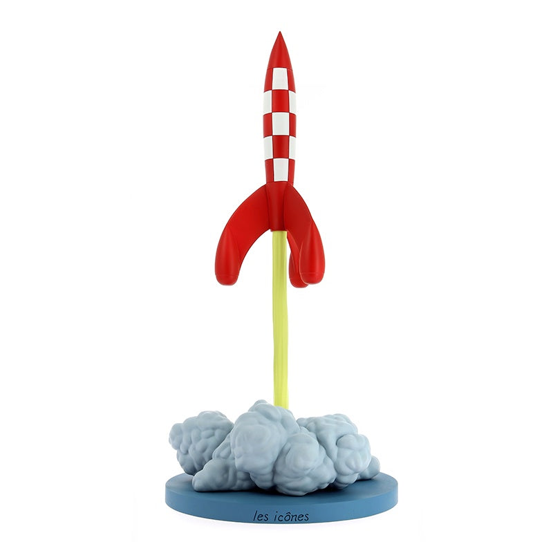 Tintin Resin Take Off Rocket