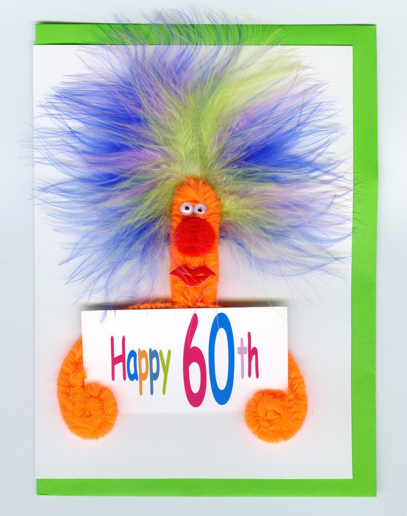 Puffy Happy 60th Birthday Card