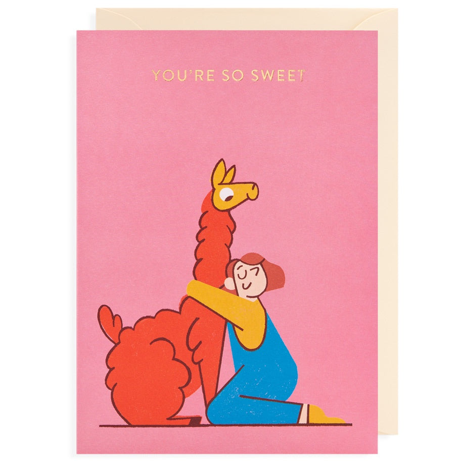 You’re So Sweet Llama Card