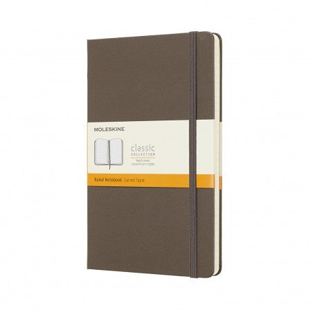 Moleskine Large Hardback Ruled Notebook Earth Brown