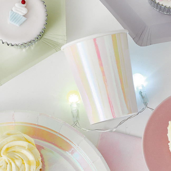 Pastel Iridescent Cups Pack