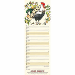 2022 Emma Bridgewater Farmyard Birds Slim Wall Calendar