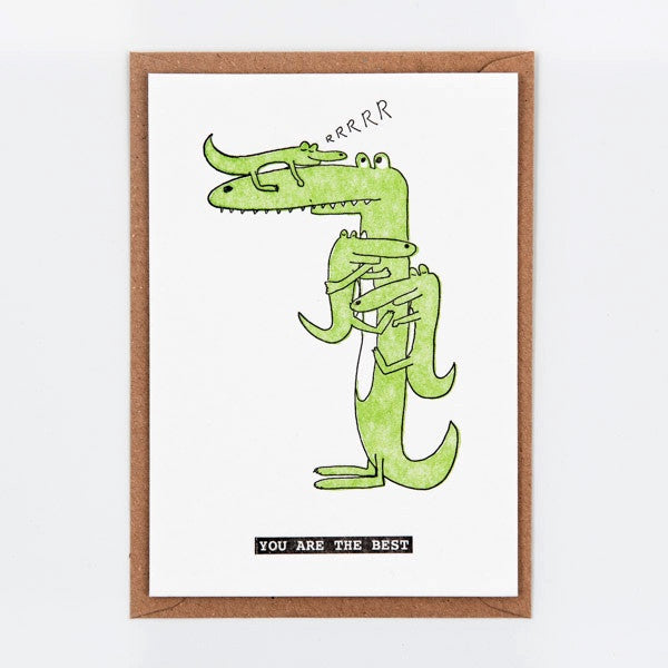You are the Best Crocodile Postcard