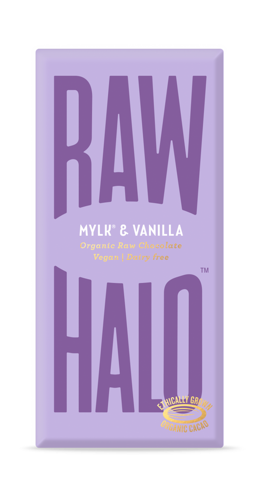 Raw Halo Mylk & Vanilla Organic Raw Chocolate Bar 70g