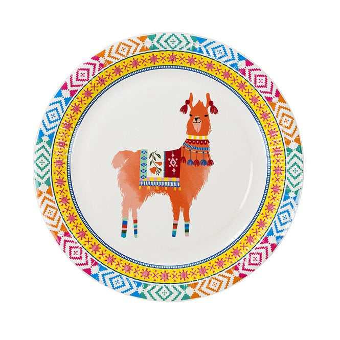 Colourful Llama Party Plates