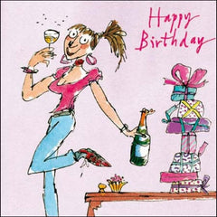 Just a Little Sip Quentin Blake Birthday Card