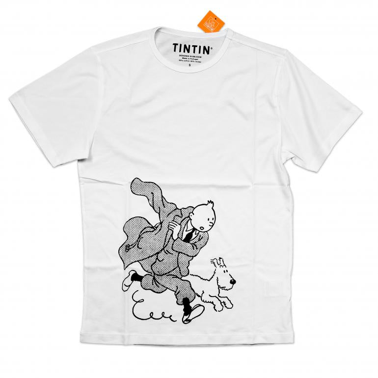 Tintin Trench Kids T-Shirt White