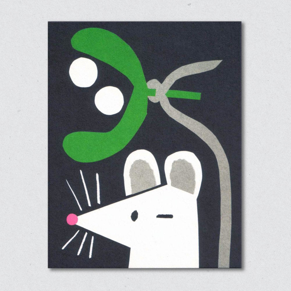 Mistletoe Mouse Card