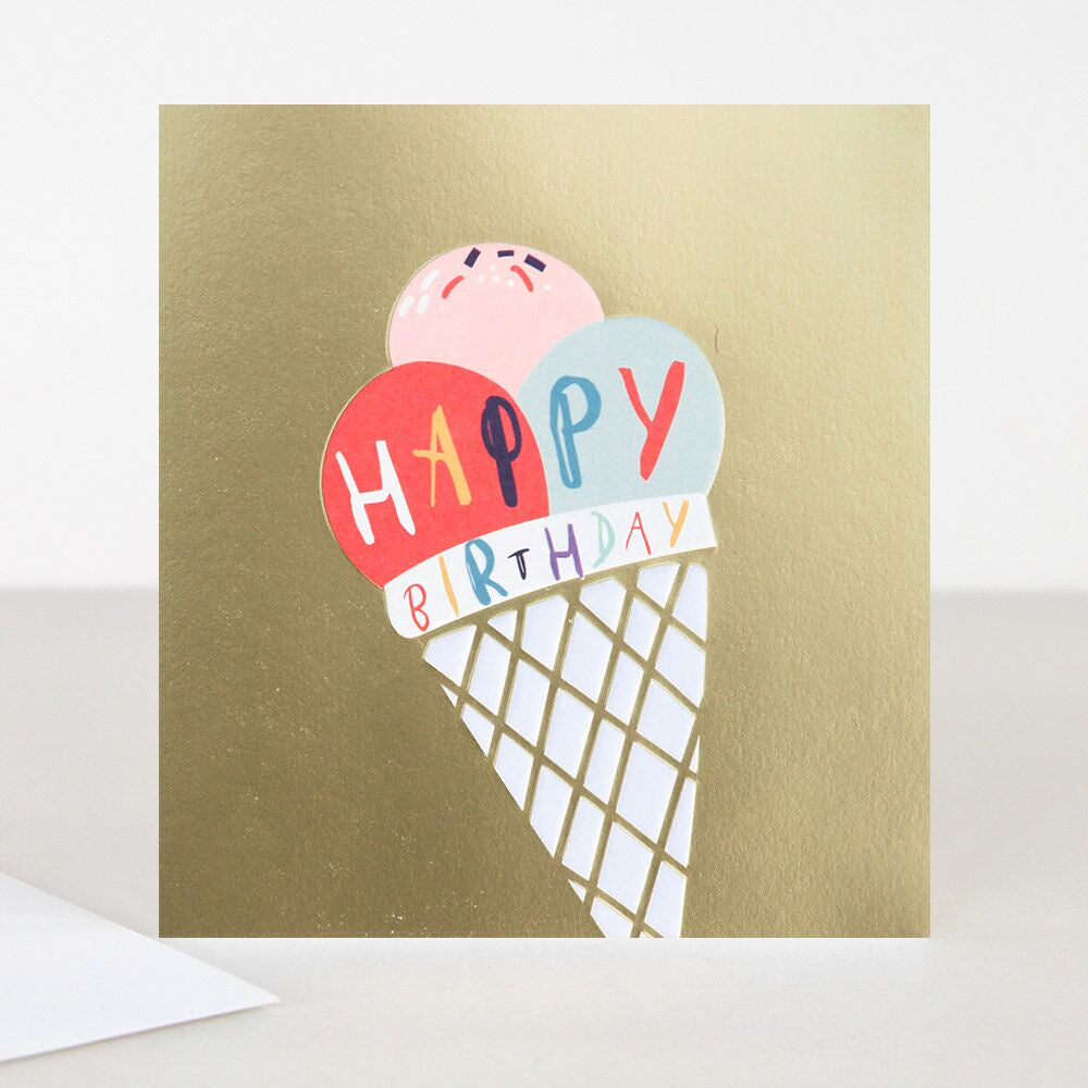 Birthday Ice Cream Gold Card