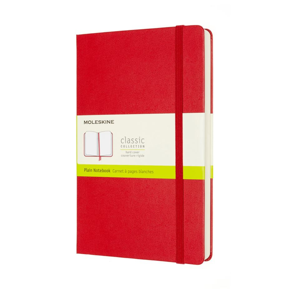 Moleskine Large Hardback Plain Expanded Notebook Scarlet Red - Paper Tiger