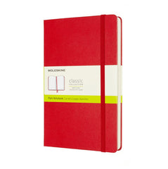 Moleskine Large Hardback Plain Expanded Notebook Scarlet Red