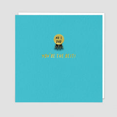You’re The Best No.1 Dad Pin Badge Card