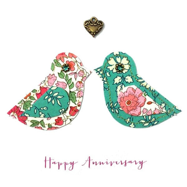 Anniversary Two Birds Liberty Card