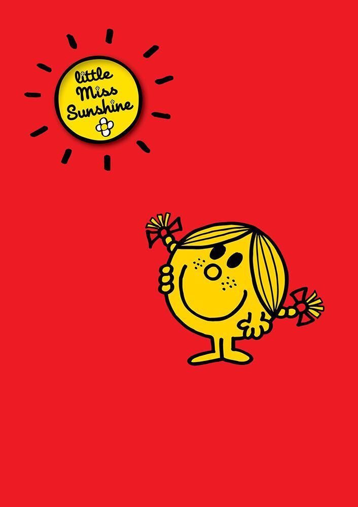 Little Miss Sunshine Badge Card