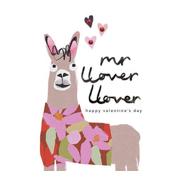 Mr Llover Llover Valentine's Card