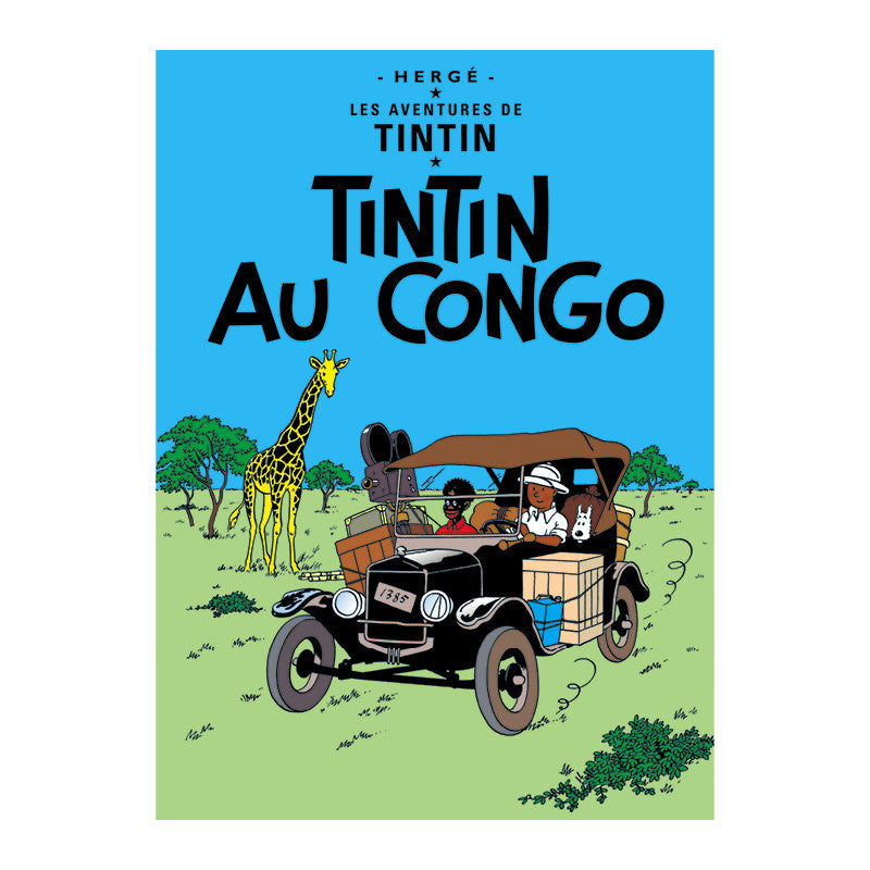 Tintin au Congo Postcard