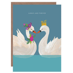 Always And Forever Swans Card