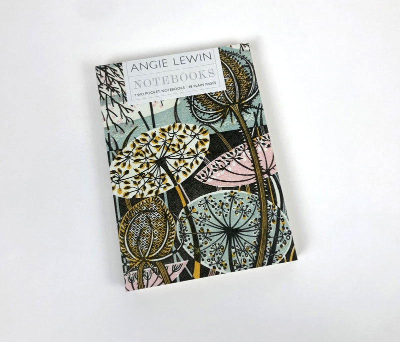 Teasel Autumn Teasels Notebooks by Angie Lewin