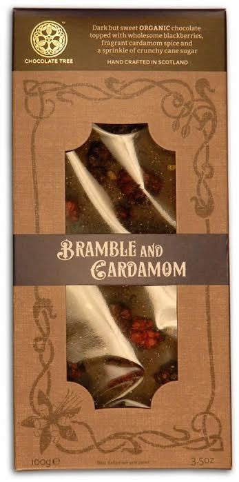 Organic Dark Chocolate Bramble and Cardamon 58%