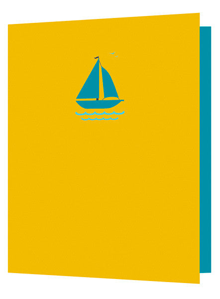 Sail Boat Cut-Out Card