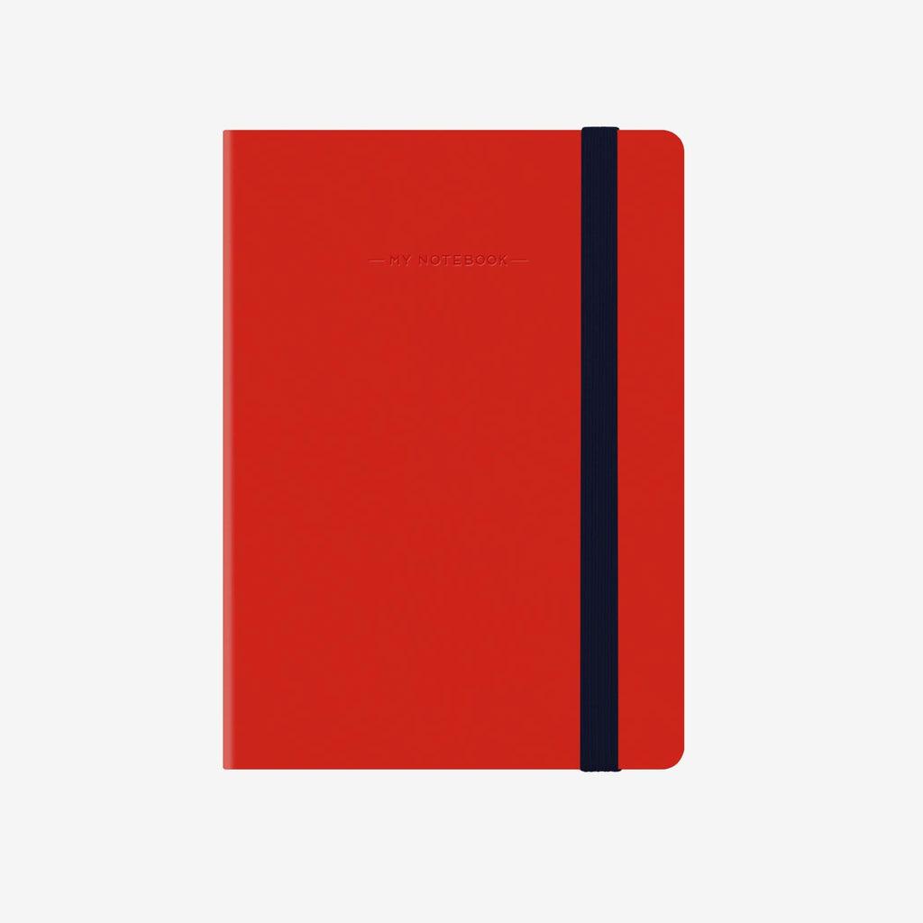 Stringless Red Notebook Small Lined Red Notebook - Paper Tiger