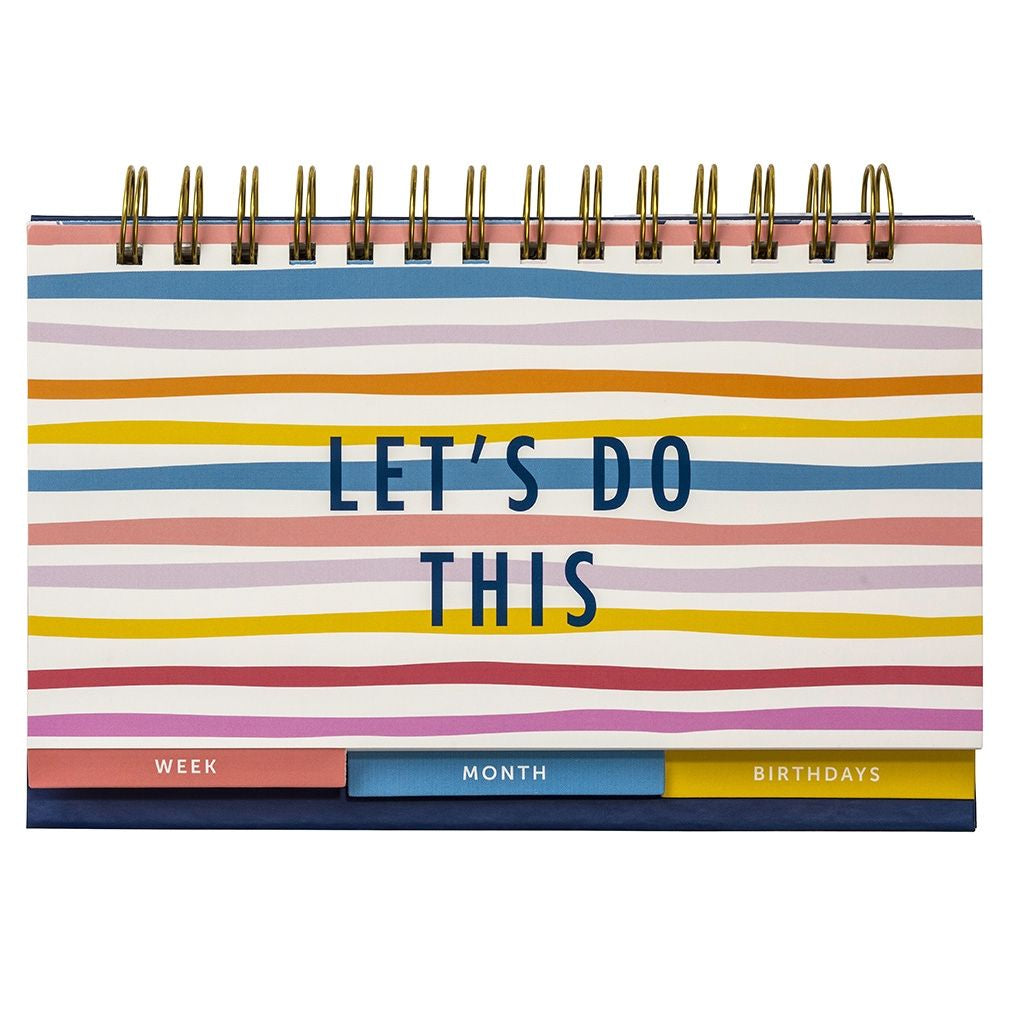 Busy B Bright Stripes Week and Month Planner