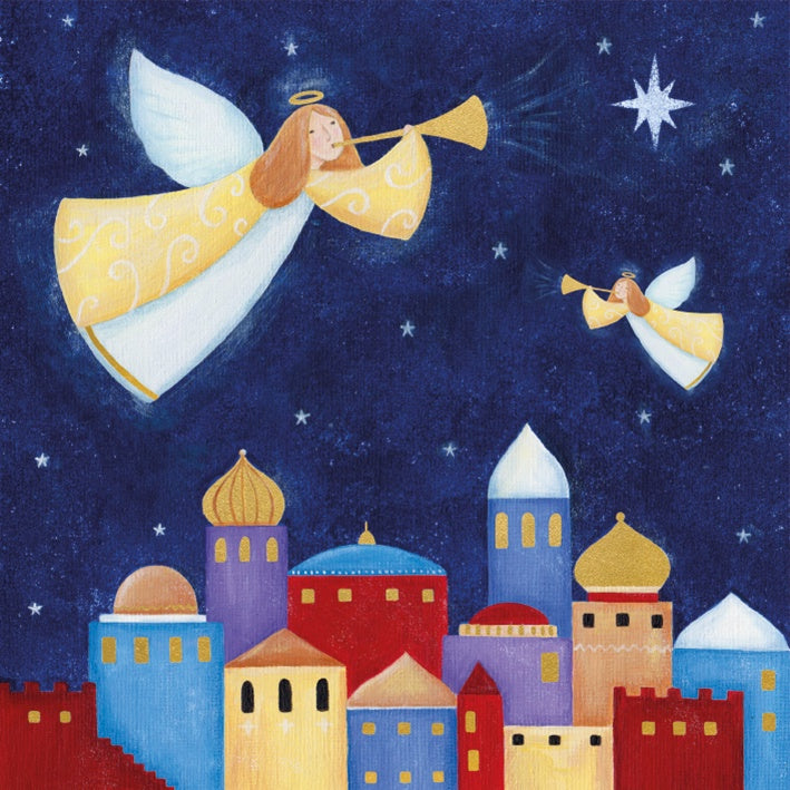 Angels Over Bethlehem Pack of 8 Christmas Cards