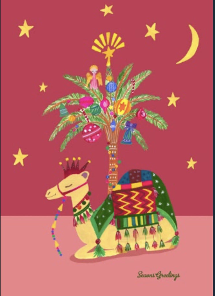 Xmas Sleeping Camel Card