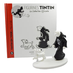 Monochrome Tintin in a Toga from Cigars of the Pharaoh