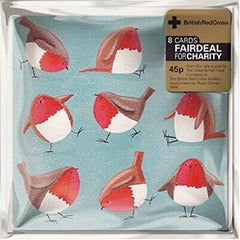 Robin Workout Charity Pack of 8 Christmas Cards