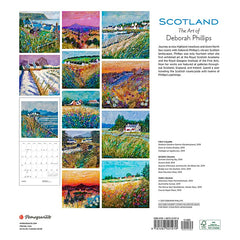 2022 Scotland: The Art of Deborah Phillips Wall Calendar