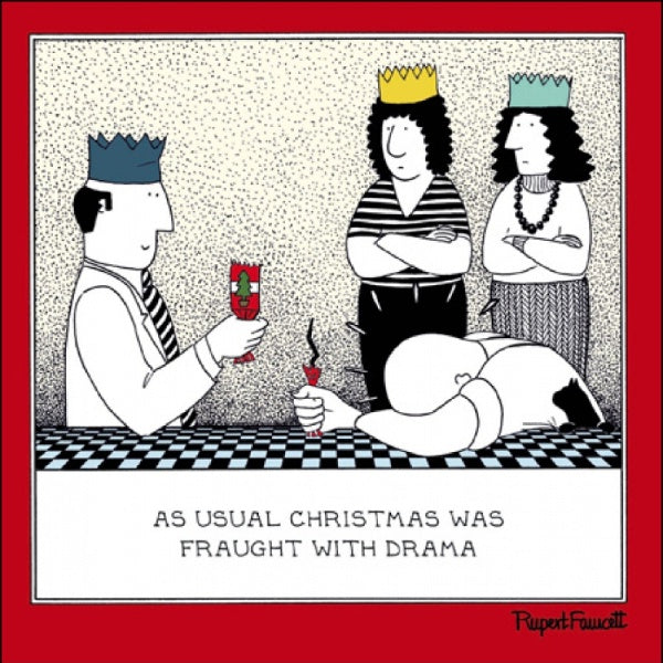 Christmas Cracker Drama Christmas Card