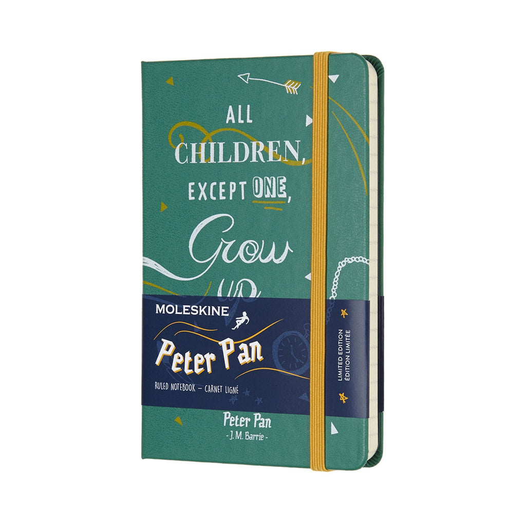Limited Edition Peter Pan Pocket Ruled Moleskine Notebook Malachite Green