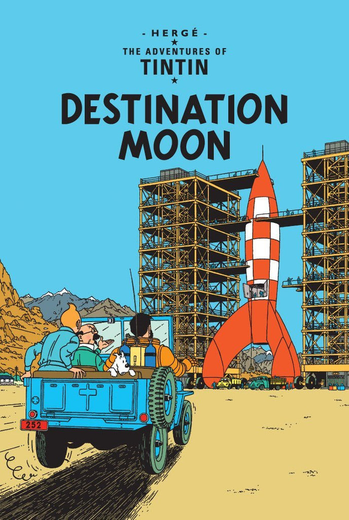 Destination Moon Tintin Postcard