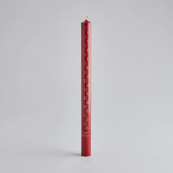 Red Advent Candle 7/8” x 12”