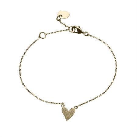 Irregular Heart Bracelet Gold