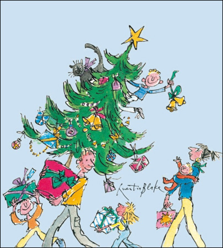 Quentin Blake Festive Fun Charity Pack of 5 Cards