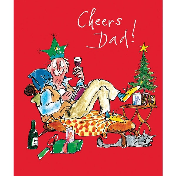 Cheers Dad Christmas Card