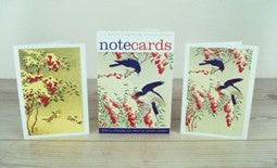 Ohara Koson Flycatchers / Sparrows in the Snow Pack of 10 Notecards