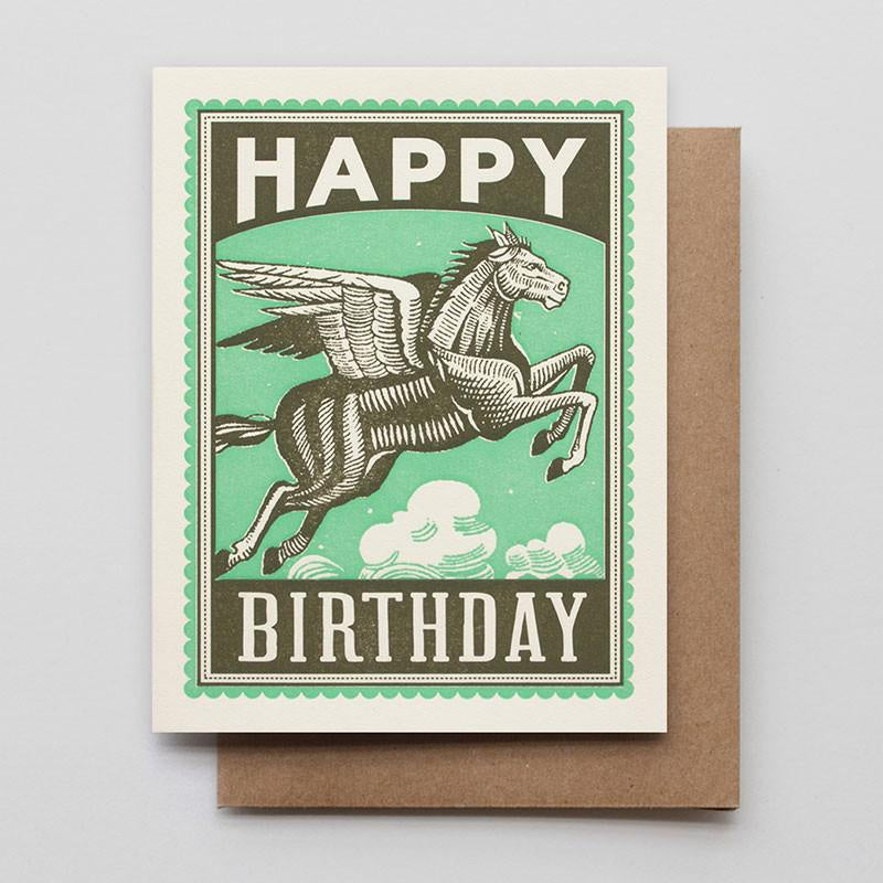 Happy Birthday Pegasus Card