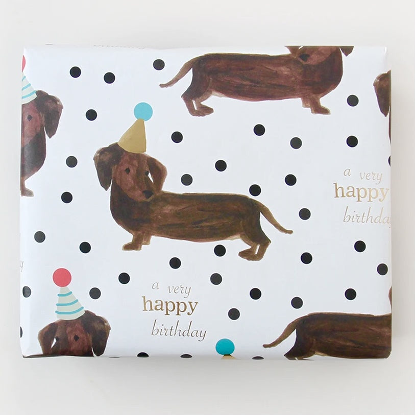 Sausage Dog Birthday Sheet Wrap