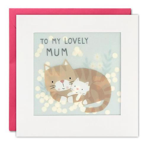 To My Lovely Mum Cats Shakies Card