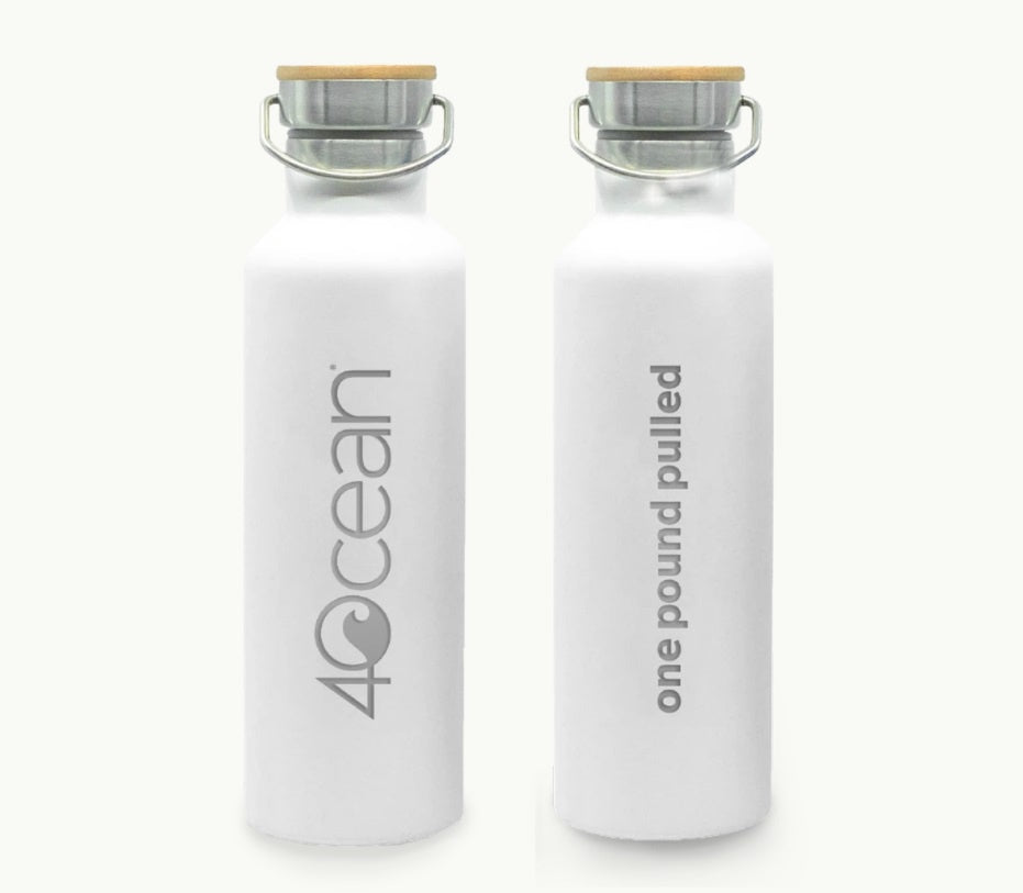 4Ocean Water Bottle White