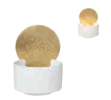 Small Brass and Porcelain Candle Holder