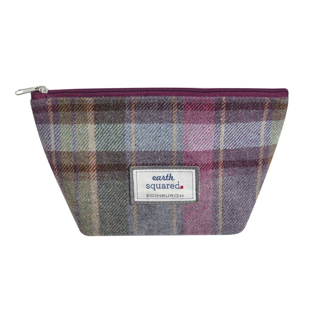 Heather Tweed Small Makeup Bag