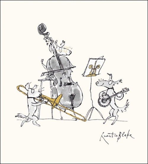 Playing The Cello Quentin Blake Card