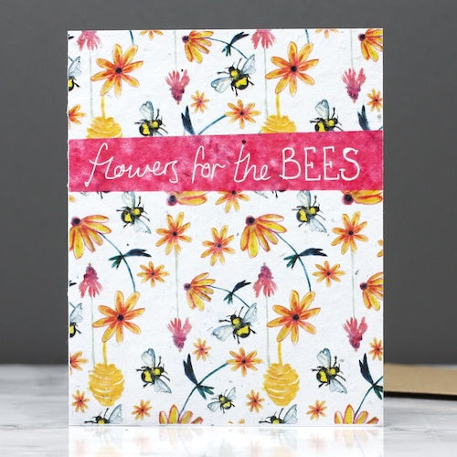Flowers For The Bees Seed Card