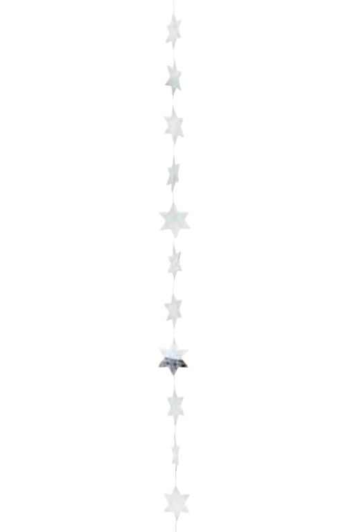Chain of Small Stars with Silver Leaf