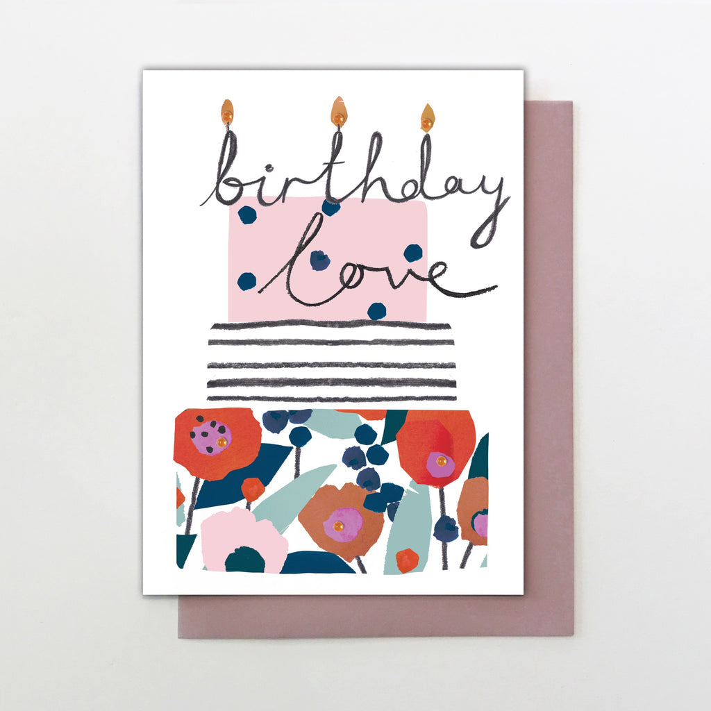 Birthday Love Big Cake Card
